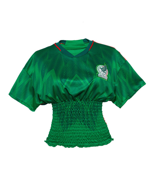 MEXICO GREEN SHIRRED JERSEY (M/L)