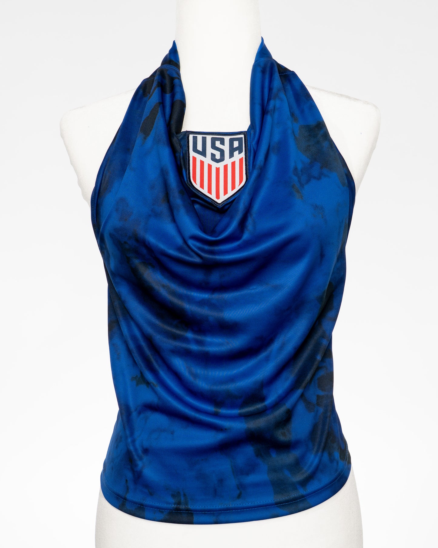USA COWL NECK HALTER TOP