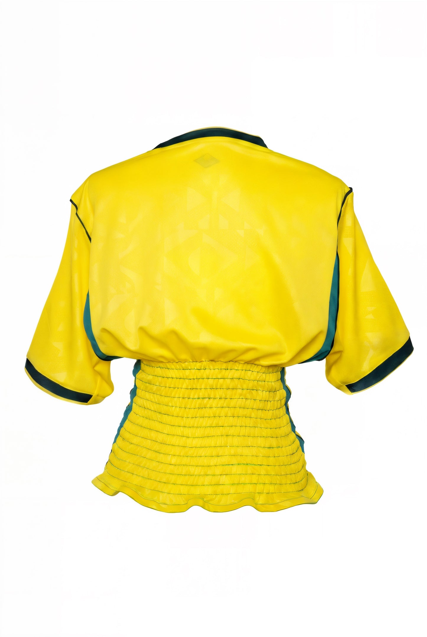 BRAZIL YELLOW SHIRRED JERSEY